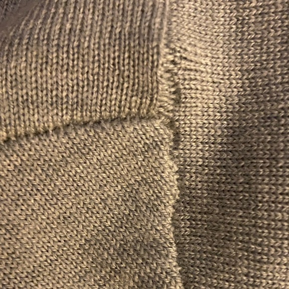 Lord & Taylor Extra Fine Merino Wool Open Draped Cardigan Light Grey Petite PL - Picture 7 of 8